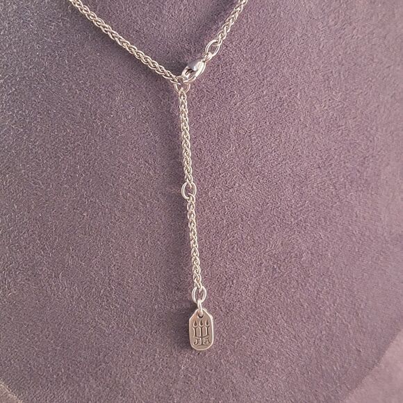 James Avery Sterling Heart Knot Ribbon Pendant Necklace - Picture 6 of 6